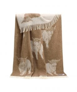 Highland cow throw shop