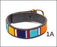 Maasai Leather Dog Collar - Striped Lines