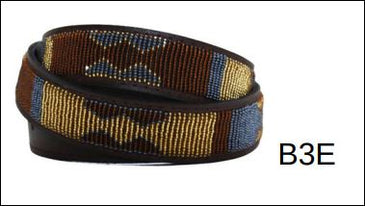 Maasai Leather Belt - African Mountains