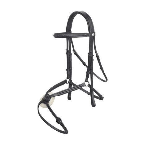 Prestige Grackle Bridle (Mexican noseband)