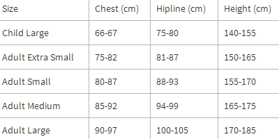 Blouson  Helite's Air Shell Jacket sizing.png