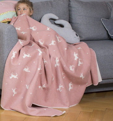 Rouge Horse Single Bed Throw