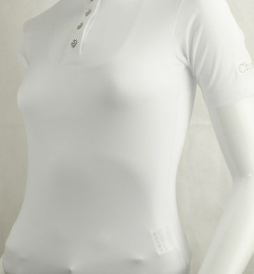 Chriwen "Celebrity" Sheer Competition Shirt with Crystals