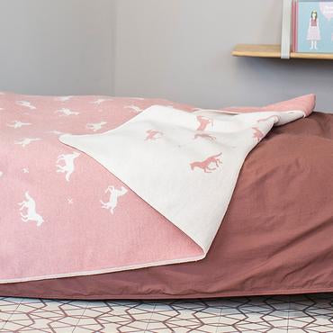 Rouge Horse Single Bed Throw