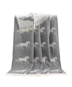 Grey Horse Throw