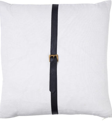 Luxe Equestrian Blanc Cushion 50 x 50