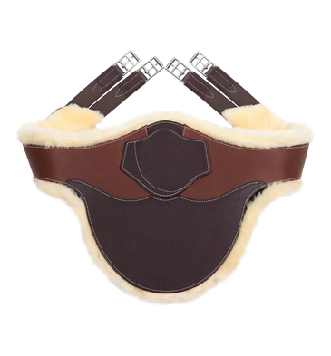 Belly Guard Girth with Removeable Artificial Sheepskin Lining