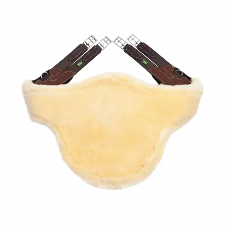 Belly Guard Girth with Removeable Artificial Sheepskin Lining