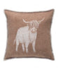 Highland Cow Brown Cushion